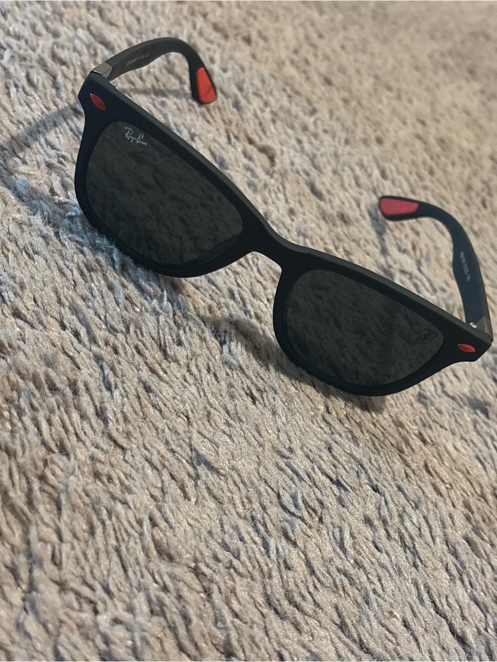 Ray-Ban Black Wayfarer Sunglasses Ferrari collection